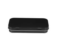 ARTSEWPLY Durable Tin Container with Lid Rectangular Portable Metal Storage Box for Jewelry and Crafts Airtight Hinged Tinplate Case for Home and Office Organization