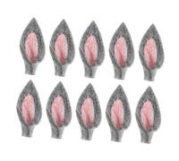 ARTSEWPLY Easter DIY Felt Rabbit Ear Ornaments for Party Decorations Premium Grey Felt Craft Accessories for Bunny Ears Hairbands Hats and Holiday Celebrations