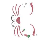 ARTSEWPLY Easter Rabbit Face Stickers Comfortable Durable Bunny Cosplay Decals for Festive Celebrations for Parties Masquerades Easy to Apply Animal Face Art for Joyful Occasions