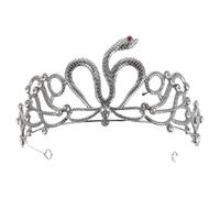 ARTSEWPLY Egyptian Snake Crown Headpiece Rhinestone Bride Wedding Party Costume Hair Accessories Vintage Style for Women
