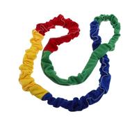 ARTSEWPLY Elastic Outdoor Stretchy Band for Rainbow Tension Rope for Group Sports and Sensory Team Games Portable and Safe Childrens Exercise Equipment for School Training and Playground