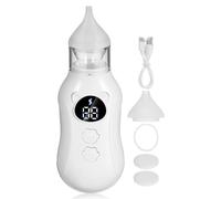 ARTSEWPLY Electric Nasal Aspirator with Soft Silicone Tip Suction Levels for Gentle Mucus Removal Silent Operation Nose Cleaner for Newborns Use White