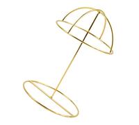 ARTSEWPLY Electroplated Gold Metal Hat Storage Rack Small Multi-functional Hat Display Stand for Clothing Store Supply Space-saving Organizer Protecting Caps From Deformation and Falling