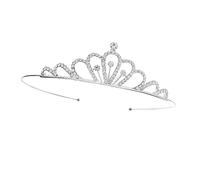 ARTSEWPLY Elegant Rhinestone Crown Headpiece for Bride Hand Made Alloy Tiara for Weddings Birthdays Proms and Special Occasions Delicate Charm for Women