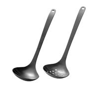 ARTSEWPLY Ergonomic Stainless Steel Soup Strainer Ladle for Serving Soup Porridge Rice -Shaped Design Kitchen Cooking Utensils for Home Restaurant Hotel Use
