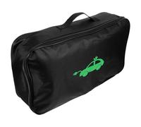 ARTSEWPLY EV Charger Cable Organizer Bag with Hand Strap and Oxford Cloth Material, Portable Storage for Car Trunk and Road Trips, Rectangle Shape Black