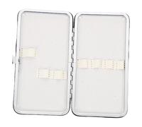 ARTSEWPLY Eyelash Tweezers Storage Box with Travel Makeup Tool Organizing Bag Portable Cosmetics Holding Case for Professional Beauty Artists and Makeup Enthusiasts in White