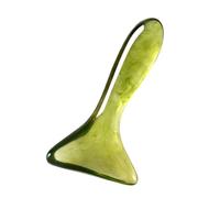 ARTSEWPLY Face Gua Sha Massage Tool for Neck and Facial Sculpting, Portable Green Resin Scraper Board for Full Body Meridian Relaxation and Muscle Massage