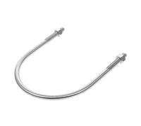 ARTSEWPLY Fasteners Silver U-shaped for Fixing Products to Rectangular Wood and Metal Objects Stainless Steel U Bolts with Nuts Rust-proof Sturdy Hardware for Marine and Plumbing Use