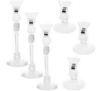 ARTSEWPLY Feeding Tool Fish Tank Accessories 6pcs Seaweed Suction Cup Clips for Aquarium with Secure Hold and Underwater Use White