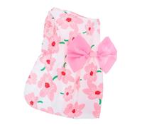 ARTSEWPLY Floral Dog Dress Lightweight Summer Pet Clothes for Small Dogs and Cats Snug Fit Puppy Outfit for Dachshunds and French Bulldogs Breathable Cute Puppy Dress for Birthday Party