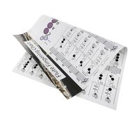 ARTSEWPLY Flute Fingering Chord Chart for Beginners Practical Flute Note Guide Teaching Aid Music Theory Reference Tool for Student Practice and Skill Improvement