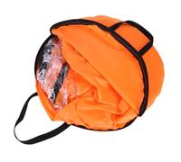 ARTSEWPLY Foldable Kayak Sail with Window Polyester Taffeta Wind Sail for Canoe Kayak Inflatable Boats Outdoor Sailing Accessories Orange