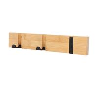 ARTSEWPLY Foldable Wooden Wall Mounted Coat Hooks Space-Saving Rack for Clothes Hats Scarves Keys Minimalist Invisible Design for Living Bedroom Entryway Organization