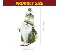 ARTSEWPLY Funny Christmas Gnome Hanging Ornament, Knitted Skiing Snow Dwarf Doll Decoration, Green Gnome Decor for Home and Outdoor Holiday Celebration