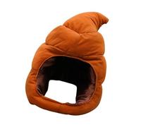 ARTSEWPLY Funny Plush Halloween Poo Hat Crazy Party Headgear for Men and Women Silly Disguise Cap for Photo Props and Themed Costume Parties Fit
