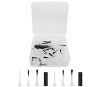 ARTSEWPLY Gel Nail Polish Replacement Brush Set with Rosewood Handle 3 Brush Types Including Nail Blending Dust for Salon