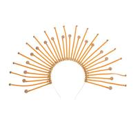 ARTSEWPLY Goddess Sunburst Headpiece Spike Tiara Headband for Women Durable Mythological Design for Parties Weddings Proms and Cosplay Events