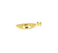 ARTSEWPLY Gold Concave Electric Guitar Jack Plate Gt20 Replacement Bass Input Socket Plate Unique Guitar Accessories and Bass