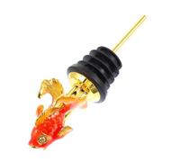 ARTSEWPLY Goldfish Head Wine Pourer Stopper Zinc Alloy Spirits Measure Liquor Bottle Pourer Bar Tool for Holiday Party Decoration