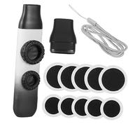 ARTSEWPLY Gradient Color Double Hole Kazoo Instrument with Adjustable High Low Tone Easy to Learn Musical Kazoo for Boys and Girls and Adults Household Performance in Skin-feel Grey White Gradient