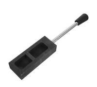 ARTSEWPLY Graphite Crucible Mold Casting Ingot Melting Mold with Metal Handle Removable Baffle High Temperature Endurance Precision Metal Casting for Jewelry Making and Industrial Production