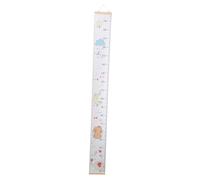 ARTSEWPLY Growth Chart with Animal Pattern Canvas and Wood Height Measurement Ruler Hang Wall Decal for Boys and Nursery Encourages Healthy Development
