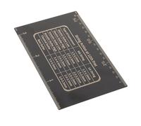 ARTSEWPLY Guitar String Action Gauge Stainless Steel Precision Measuring Ruler for Accurate String Height Setup Bass Mandolin Banjo Electric Guitar Luthier Tool