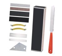 ARTSEWPLY Guitar Tool for Fret Polishing and Sanding Complete Guitar Bass Maintenance Kit with Fret Rocker Fingerboard Guard and Leveling Beam for Luthier