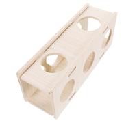 ARTSEWPLY Hamster Wooden Hideout Tunnel Bite-resistant Small Pet Shelter with Smooth Surface and Exploration Multi-purpose for Hamsters Gerbils Mice and Parrots