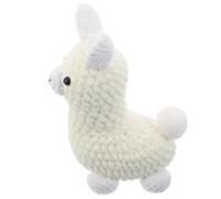 ARTSEWPLY Handcrafted Alpaca Crochet Pendant Soft Yarn Knitted Animal Keychain Charm Versatile Hanging Ornament Artistic Decoration for Backpack Home