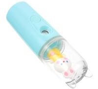 ARTSEWPLY Handheld Facial Steamer Mini 35Ml Face Humidifier Mist Spray Portable Skin Care Device for Deep Cleaning and Hydrating, Green Cartoon Design for Home and Travel Use