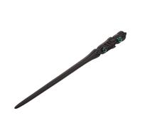 ARTSEWPLY Handmade Carved Ebony Hair Pin Retro Headdress Chignon Stick Hair Accessory for Long Women Vintage Style Practical Black