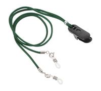 ARTSEWPLY Hearing Aid Anti-Lost Strap with Silicone Protective Cover, Dual-Ear Green Securing Cord for Seniors and Adults, Hearing Amplifier Retention Lanyard with Clips for Daily Use