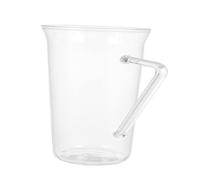 ARTSEWPLY Heat Resistant Borosilicate Glass Coffee Cup with Handle Transparent Beverage Holder for Hot Drinks Stylish Capacity Mug for Home and Special Occasions