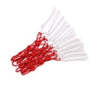 ARTSEWPLY Heavy-duty Nylon Braided Basketball Net Thick Mesh Replacement for Standard Hoops All-weather Red Net for Indoor and Outdoor Courts