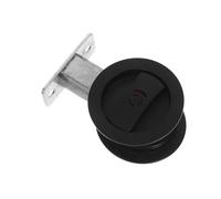 ARTSEWPLY Hidden Sliding Door Lock with Security Latch Modern Round Recessed Handle Minimalist Invisible Design for Bedroom and Bathroom Doors for Home and Hotel Privacy