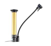 ARTSEWPLY High Pressure Bike Pump Portable Handheld Air Supply Pump Mini Frame to Floor Inflator with Non Scratch Rubber Head for Road and Mountain Bikes Golden