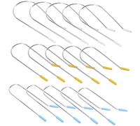 ARTSEWPLY Hot Curler Securing Clips 24Pcs Hair Curler Roller Replacement Clips Stainless Steel Assorted Color for Men Girls at Home DIY Hair Styling