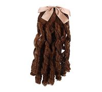 ARTSEWPLY Human Hair Wig Ponytail Lace Front Wig Retro Curly Ponytail Hair Accessory for Girls