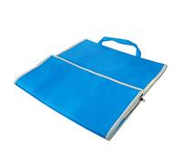 ARTSEWPLY Insulated Lunch Storage Pouch Blue Reusable Thermal Food Bag with Premium Foil Lining for Pizza Cake Takeout Heat Preservation and Easy Cleaning Portable Bento Tote