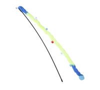 ARTSEWPLY Interactive Plush Cat Wand with Bell and Sound Soft Cozy Ball for Independent Play Engaging Kitten Exerciser for Indoor Cats Blue Ocean World Design