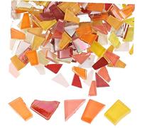 ARTSEWPLY Irregular Glass Mosaic Tiles DIY Craft Pieces for Home Garden Decoration Mixed Fragments for Creative Art Projects Aesthetic Decor for Birthdays Weddings More