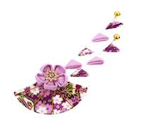 ARTSEWPLY Japanese Kimono Hair Clip with Tassel Floral Hair Ornament for Women for Festivals Cosplay and Photo Shoots Lightweight and Beautiful Design Purple