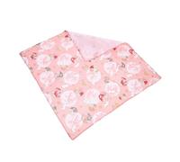 ARTSEWPLY Japanese Style Bento Wrapping Cloth Cotton Handkerchief Lunch Box Cover with Floral Rabbit Pattern Reusable Decorative Furoshiki for Travel Work Party Use