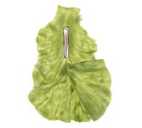 ARTSEWPLY Kawaii Lettuce Leaf Hair Clip Lightweight Hairpin for Women Unique Playful Green Hair Accessory Simulating Realistic Leaf Texture Comfortable Daily Wear