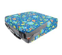 ARTSEWPLY Kids Chair Cushion Booster Seat for Dining Chair Waterproof Thickened Blue Space Pattern 32x32x8cm Detachable Baby Seat Lift Pad for Toddlers