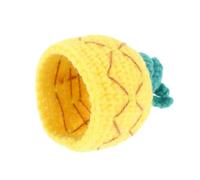 ARTSEWPLY Knitted Banana Fresh Keeping Hat with Mini Crochet Costume for Festive Parties Water Retention Fruit Cover Funny Holiday Doll Cap for Kitchen Decor and Event Accessories