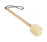 ARTSEWPLY Large Bass Drum Mallet Stick Wood Handle and Plush Head, Long Plush Drumstick for Percussion Instruments, Anti-slip Design Suitable for Marching Drum and Band Performance
