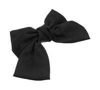 ARTSEWPLY Large Black Bowknot Hair Clip Cloth Material Adorable Barrette Hairpin for Women Party Accessory Elegant Headdress